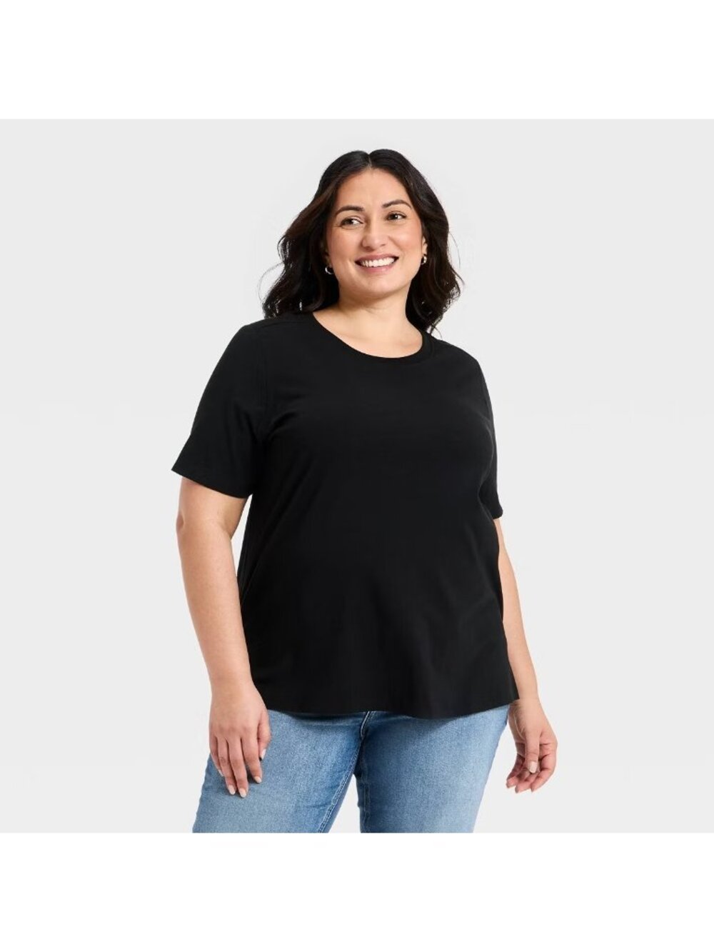 Women's Short Sleeve T-Shirt - Ava & Viv™ Black 4X
